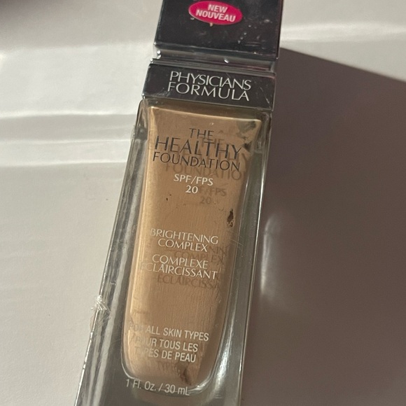 physician formula healthy foundation spf 20 brightening complex 1oz LW2 sealed